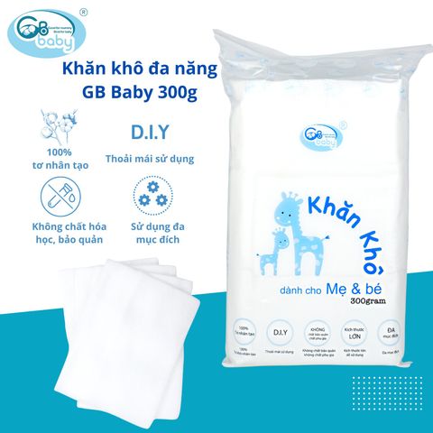 Khăn khô đa năng Gbaby - 300g/ túi và 600g/ túi Cho Bé