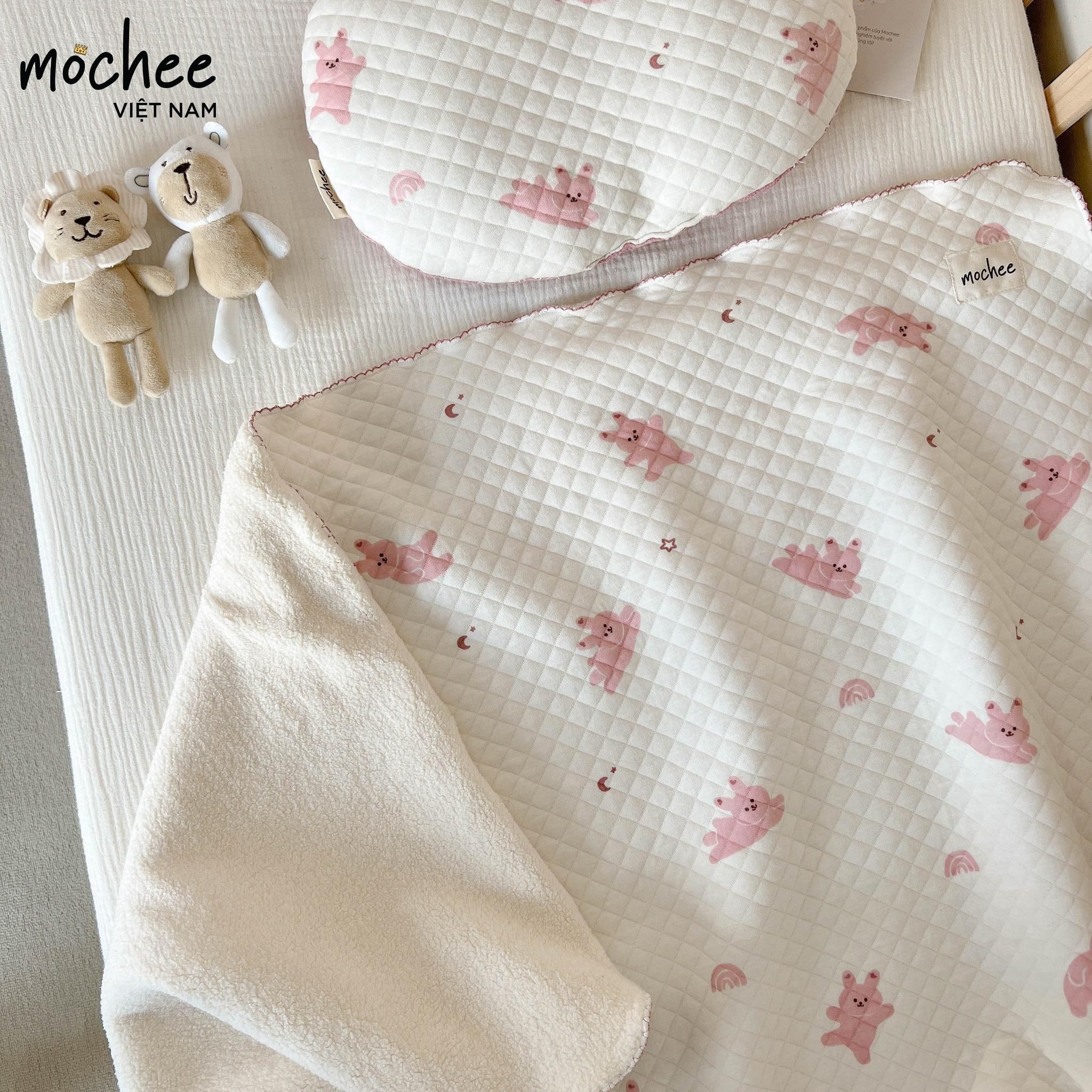  Mochee Chăn Cotton Vải Cotton Trần Bông Lụa Thỏ Vải Cotton 