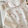 Mochee Chăn Cotton Vải Cotton Trần Bông Lụa Thỏ Vải Cotton