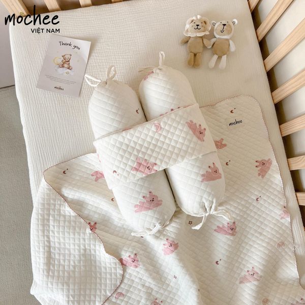Mochee Chặn Cotton Trần Bông Cao Cấp - Dài 38cm Cho Bé