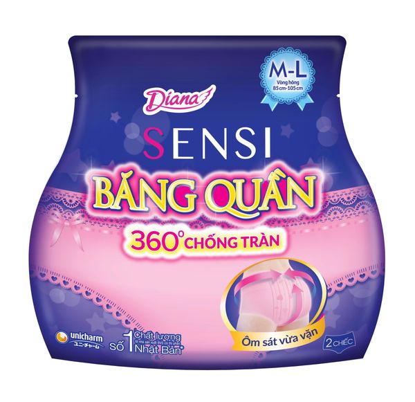 Băng Vệ Sinh Dia.na Sensi Băng Quần Size M-L hông 85cm-105cm