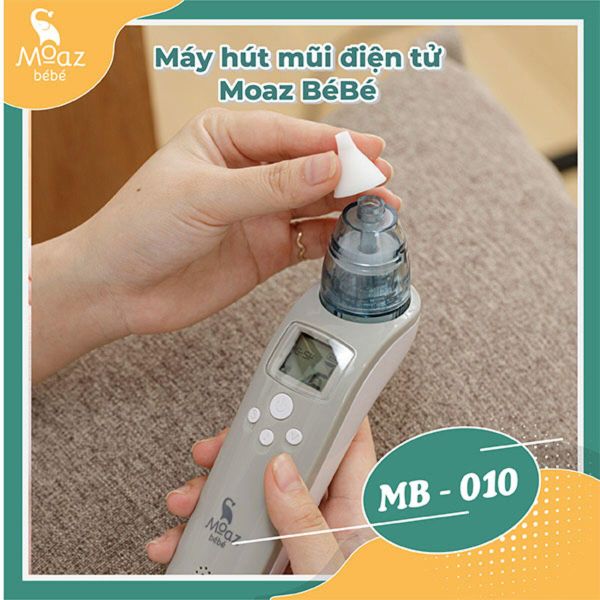 Moaz Máy Hút Mũi Thông Minh MB010 Cho Bé, bảo hành 1 năm lỗi 1 đổi 1