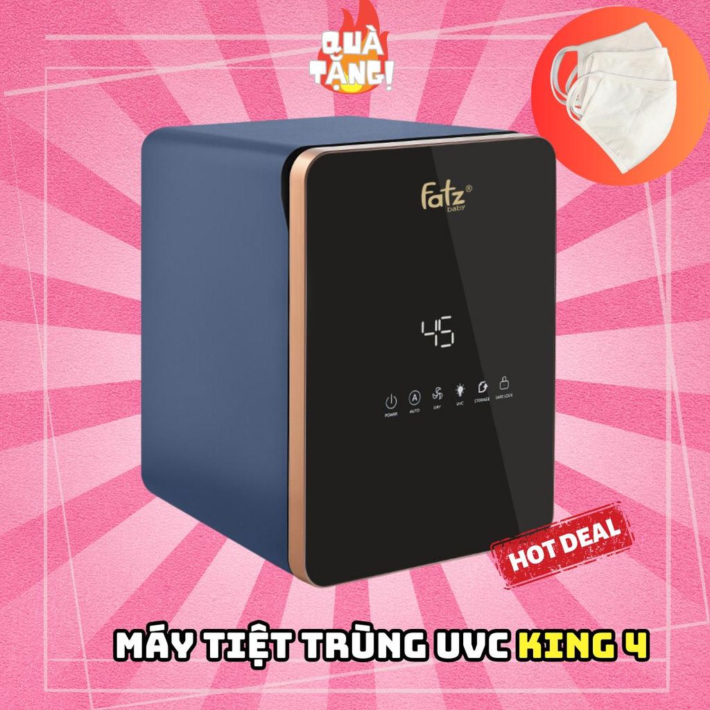  (Xả kho)Máy Tiệt Trùng UVC King 4 màu xanh dương 18l bảo hành 12 tháng 