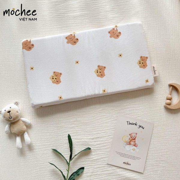Mochee Gối Nằm Cao Su Non Chữ Nhật 20x37cm