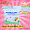(Tặng hộp chứa khăn) Khăn vải khô đa năng IQ BABY cao cấp 412 tờ Kem