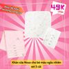 Nous khăn sữa set 5 cái - giao màu ngẫu nhiên hồng hoặc trắng