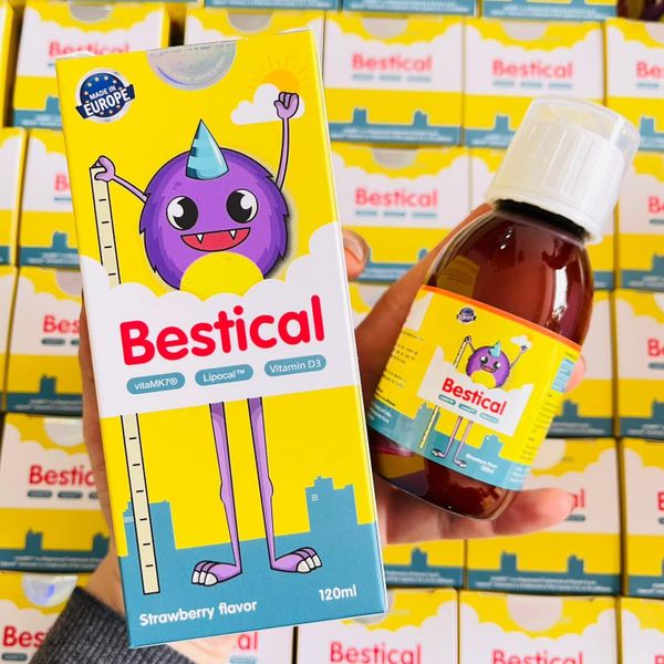 (Tặng 1 set khăn)Thực phẩm bổ sung cho trẻ Canxi sinh học dạng nước Bestical lọ - 120ml