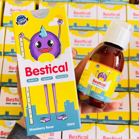 (Tặng 1 set khăn)Thực phẩm bổ sung cho trẻ Canxi sinh học dạng nước Bestical lọ - 120ml
