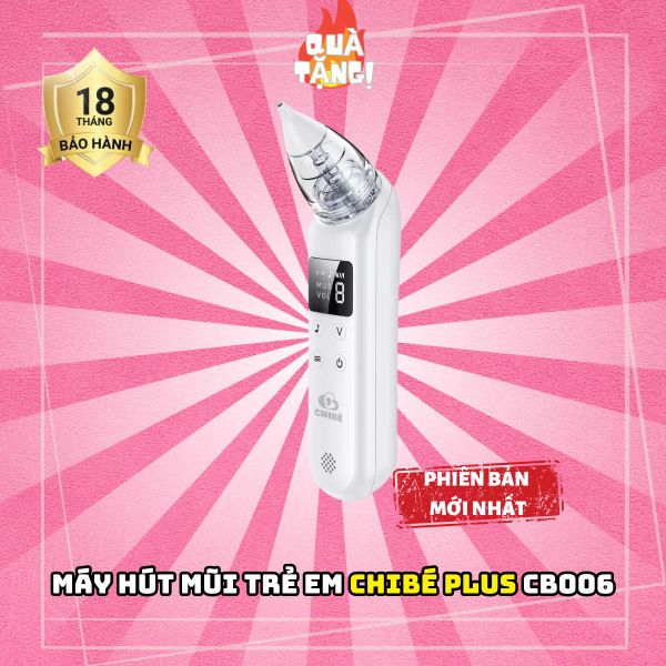 Máy Hút Mũi Chibe Plus CB006 Với 9 Cấp Độ Hút Có Nhạc Vui Nhộn Cho Bé - Bảo hành 18 tháng