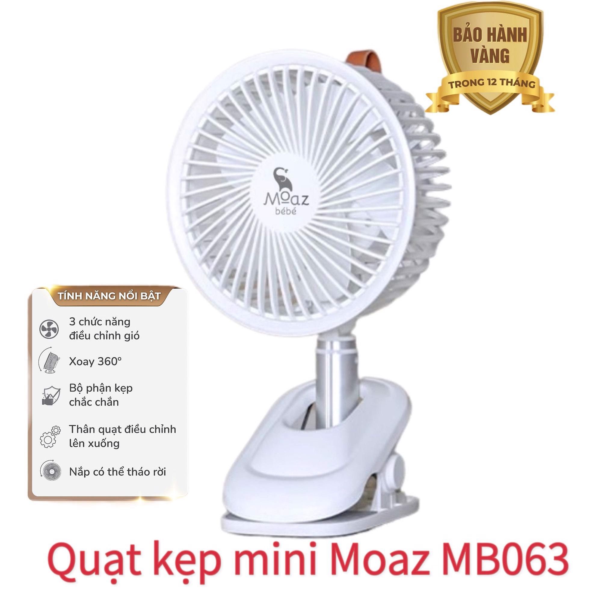  (Quà tặng) Quạt Kẹp Mini Moaz  MB063 / Bảo hành 1 năm lỗi 1 đổi 1 