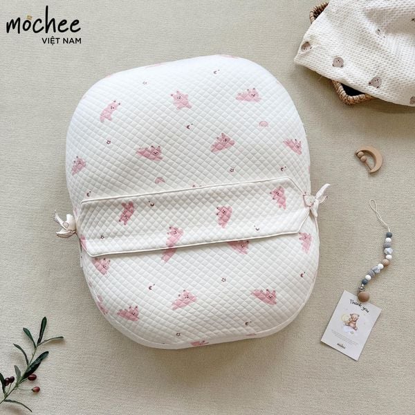 Mochee Gối Chống Trào Ngược Dài Lụa Cotton