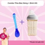 Combo 1 Thìa ăn dặm + 1 Bình Sữa HG hàng nhập khẩu công ty