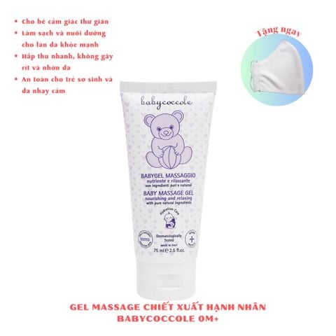 Gel massage chiết xuất hạnh nhân Babycoccole 75ml Cho Bé