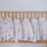 Monona Áo Choàng Muslin Sử Dụng 4 Mùa Có Mũ Kính cho bé / freesize từ 3,5-12kg Xô Muslin