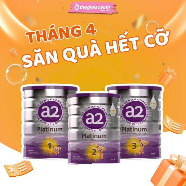 Sữa A2 Platinum Số 3 (+12M) HT900g New Zealand