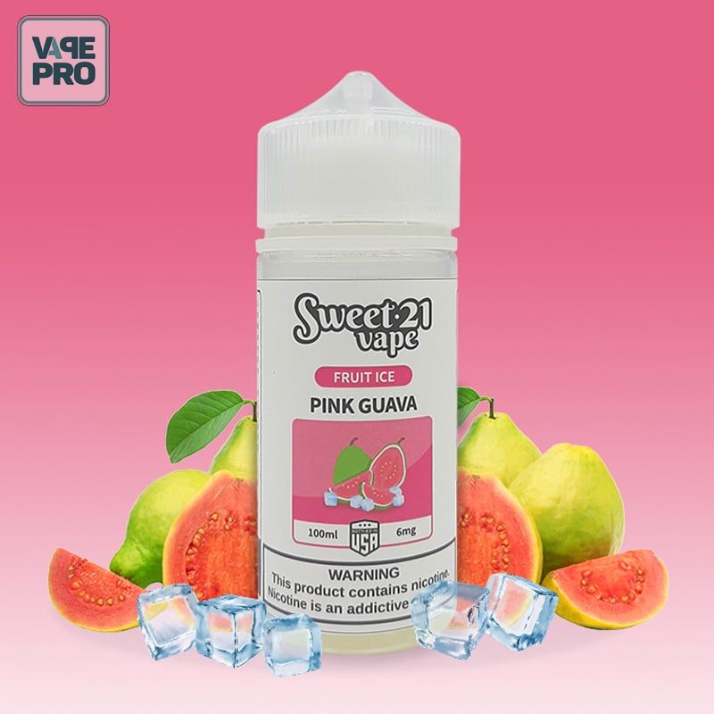 Pink Guava ( Ổi lạnh ) Fruity ice Sweet 21 Vape 100ml