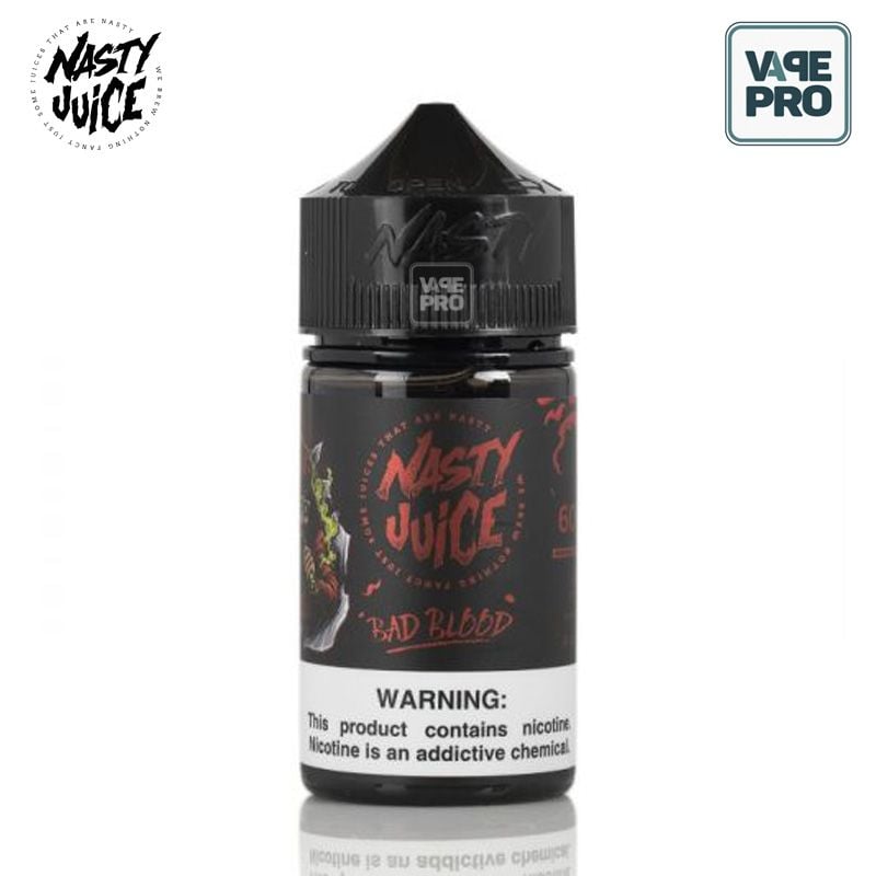 BAD BLOOD (Việt quất nho đen lạnh) - NASTY JUICE E-LIQUID - 60ML