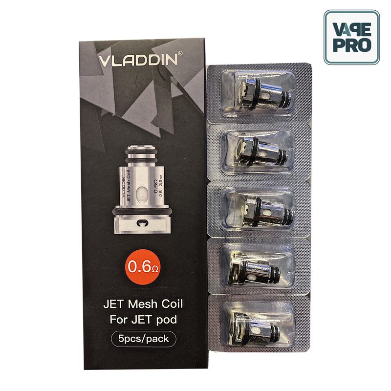 Pack 5 Coils 0.6ohm mesh thay thế cho JET 40W Pod System by Vladdin