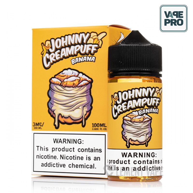 JOHNNY CREAMPUFF - BANANA ( Bánh Su kem chuối ) BY TINTED BREW JUICE CO 100ML