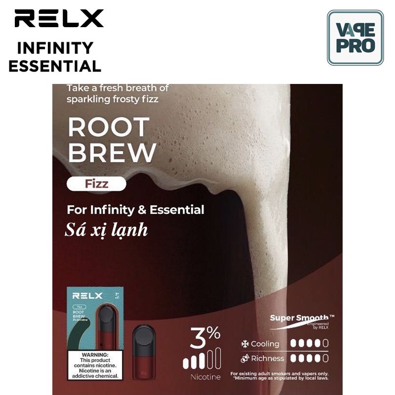 ROOT BREW (Sá xị lạnh) - RELX POD For RELX Infinity & RELX Essential
