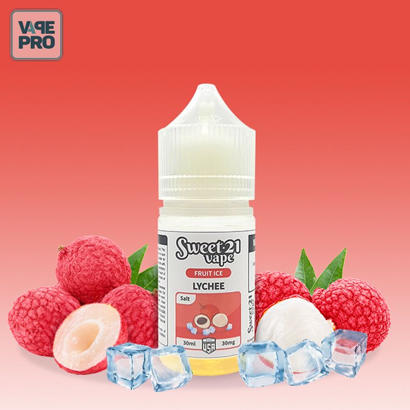 Lychee ( Vải lạnh ) Fruity ice Sweet 21 Saltnic 30ml VapePro
