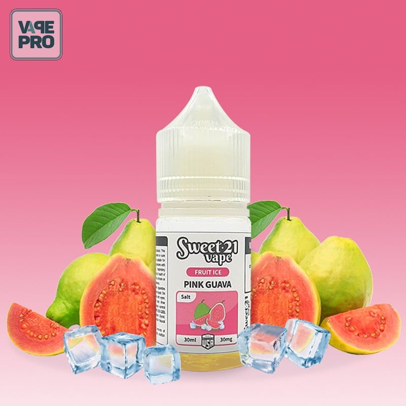 Pink Guava ( Ổi lạnh ) Fruity ice Sweet 21 Saltnic 30ml