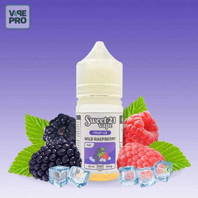 Raspberry ( Mâm xôi lạnh ) Fruity ice Sweet 21 Saltnic 30ml