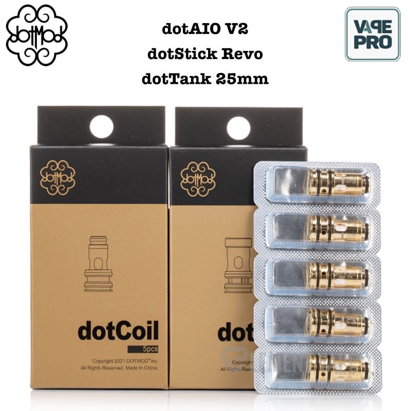 Pack 5 COIL OCC 0.9 ohm DOT COILS  BY DOTMOD