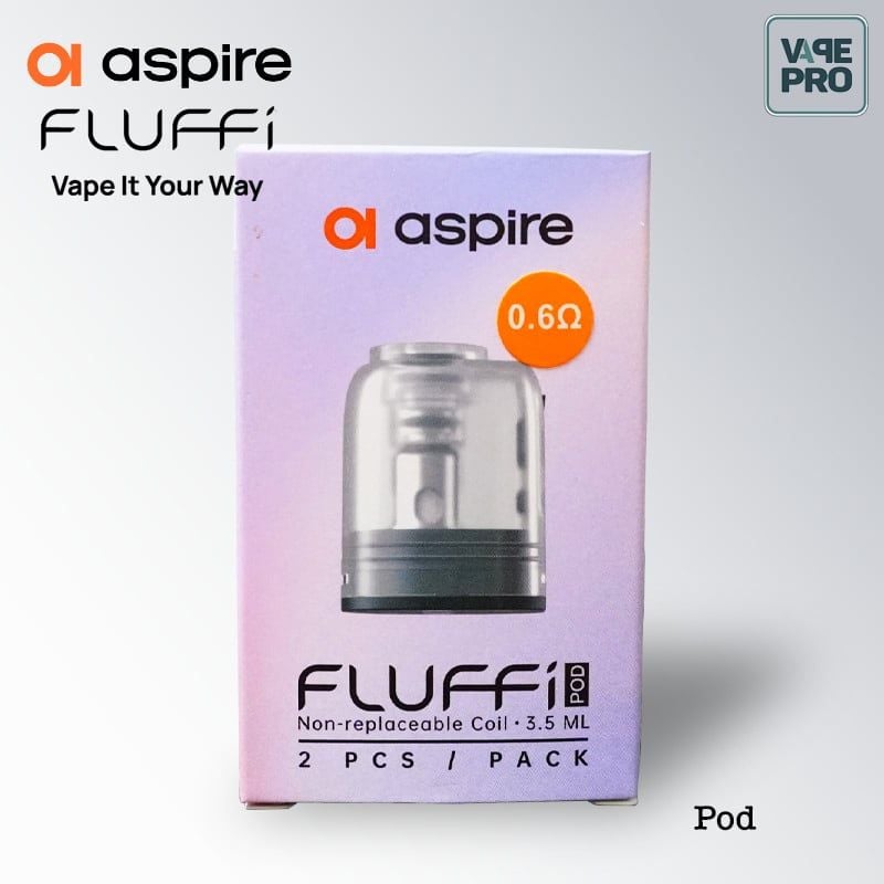 ĐẦU POD CARTRIDGE THAY THẾ CHO MÁY FLUFFI 20W 1500mAh  BY ASPIRE