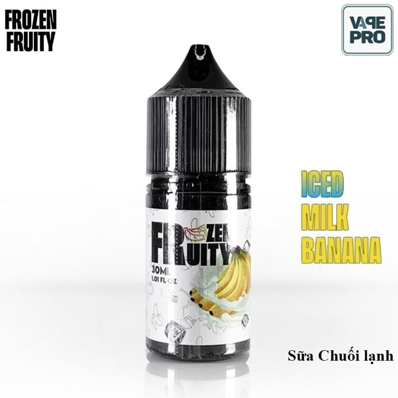 ICED MILK BANANA (Sữa chuối lạnh) - FROZEN FRUITY SALTNIC - 30ML