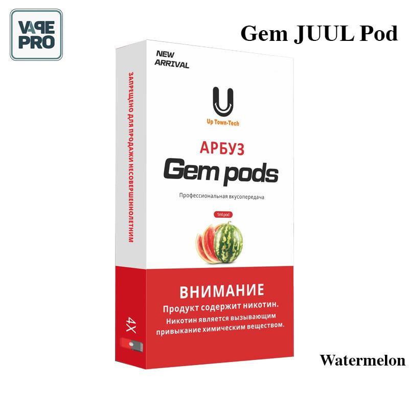 BỘ 4 ĐẦU POD GEM Watermelon DÙNG CHO JUUL Vị Dưa hấu 2%