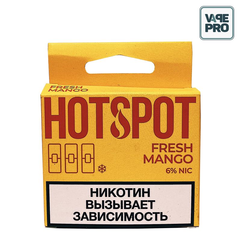 BỘ 3 ĐẦU POD DÙNG CHO JUUL VỊ XOÀI LẠNH FRESH MANGO BY HOTSPOT