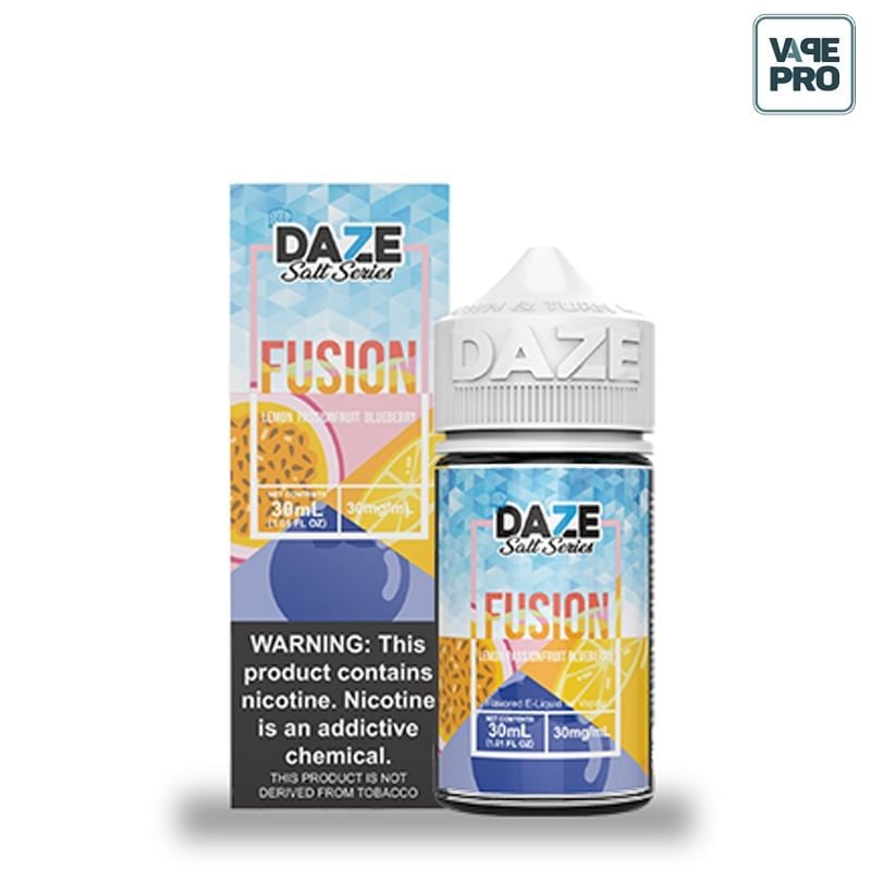 Lemon PassionFruit Blueberry ( Chanh Chanh leo Việt Quất lạnh )  iced 7 Daze Salt Series Fusion 30ML