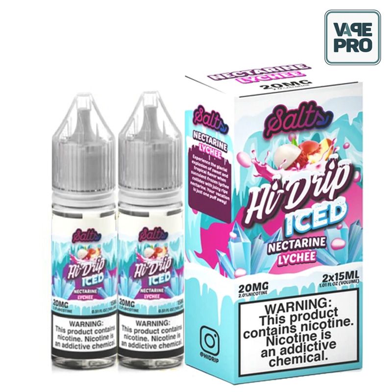 ICED NECTARINE LYCHEE (VẢI ĐÀO LẠNH) - HI DRIP SALTS - 30ML