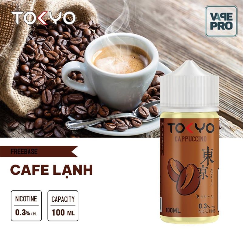 ICED CAPPUCCINO (Cafe lạnh) Tokyo Juice 100ML