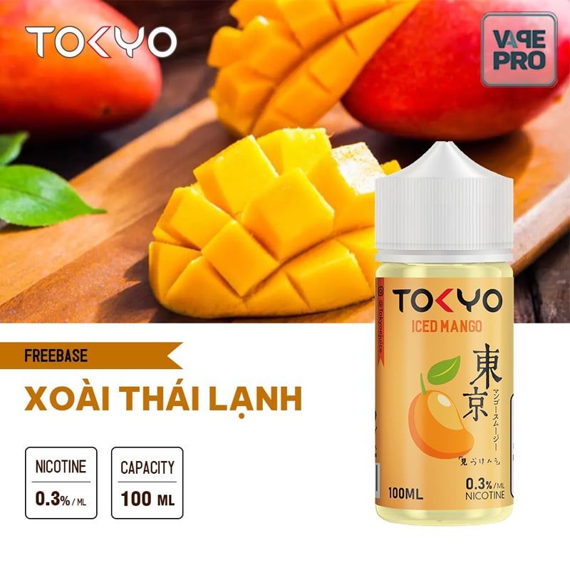 ICED MANGO (Xoài lạnh) Tokyo Juice 100ML