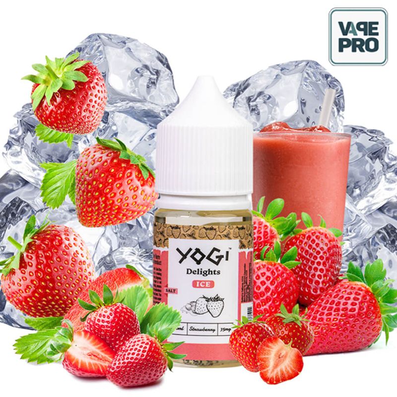 Strawberry ice ( Dâu tây lạnh) Yogi Delights Saltnic 30ml