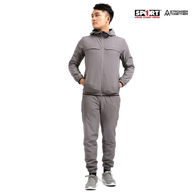 Bộ gió nam AM mũ lé Black MWS003 màu Dark Grey