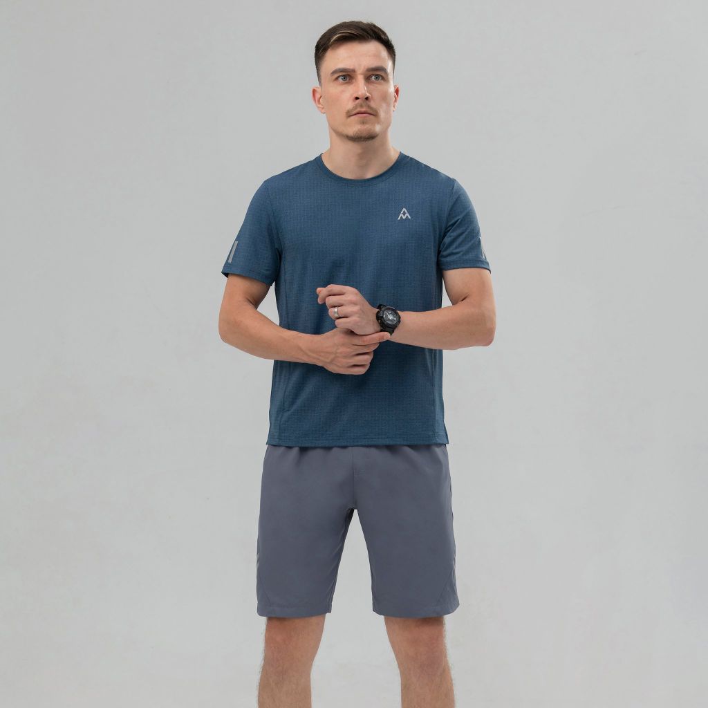 Áo Tshirt nam AM màu ghi TSM221-22