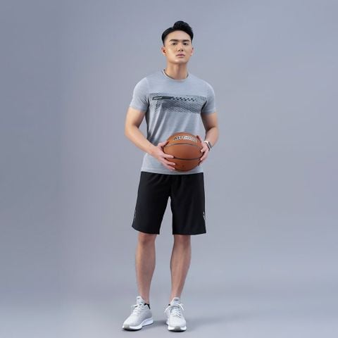 Áo Tshirt nam AM màu ghi TSM232-22