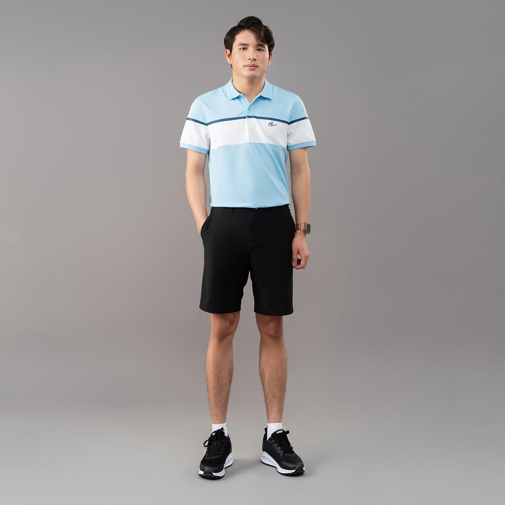 Quần short golf nam AM Black SGM231-00