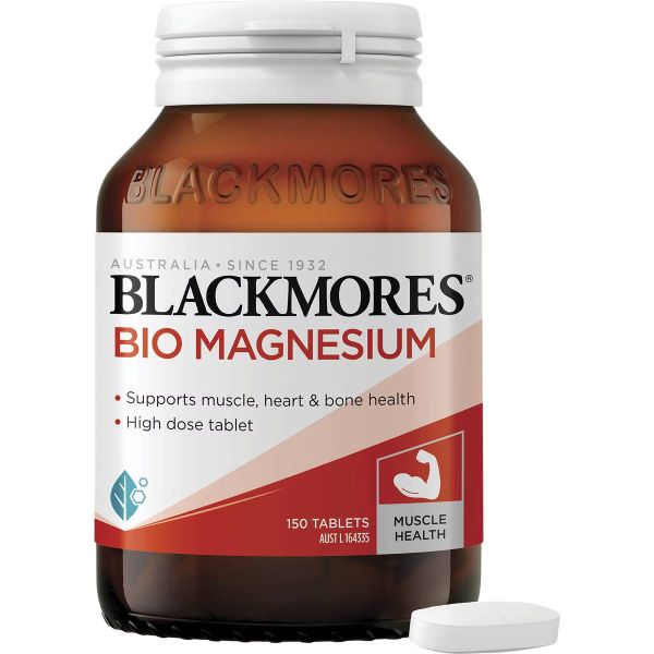 Bổ sung Magie hỗ trợ cơ bắp Blackmores Bio Magnesium Muscle Health 150 viên