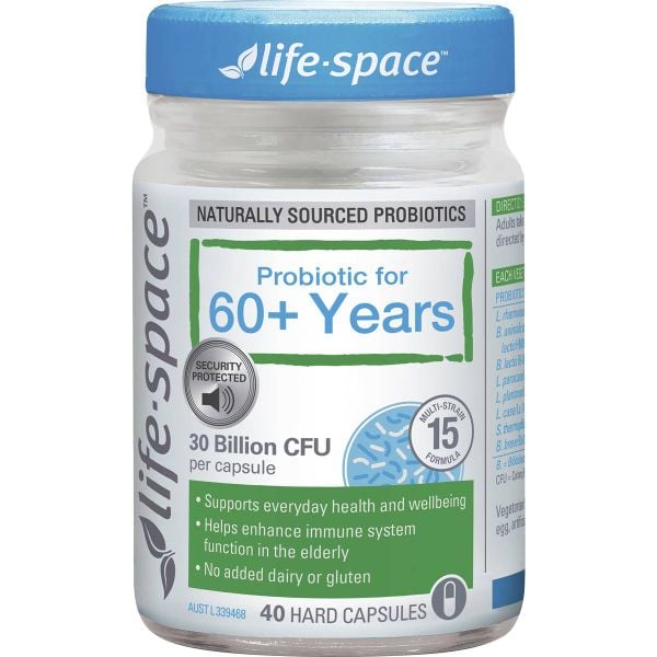 Men vi sinh cho người trên 60 tuổi Life Space Probiotic For 60+ Years 40 viên