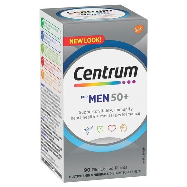 Vitamin tổng hợp cho nam giới trên 50 tuổi Centrum For Men 50+ 90 viên