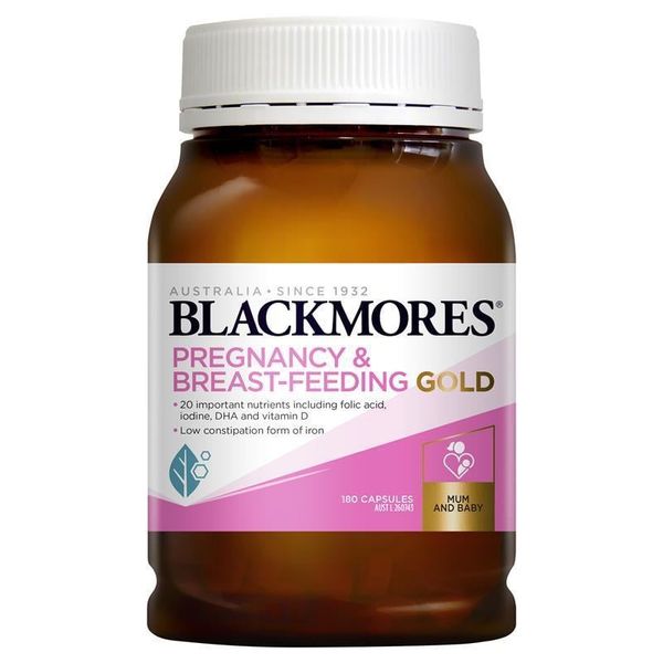 Vitamin Blackmores bầu và cho con bú Pregnancy and Breastfeeding Gold 180 viên