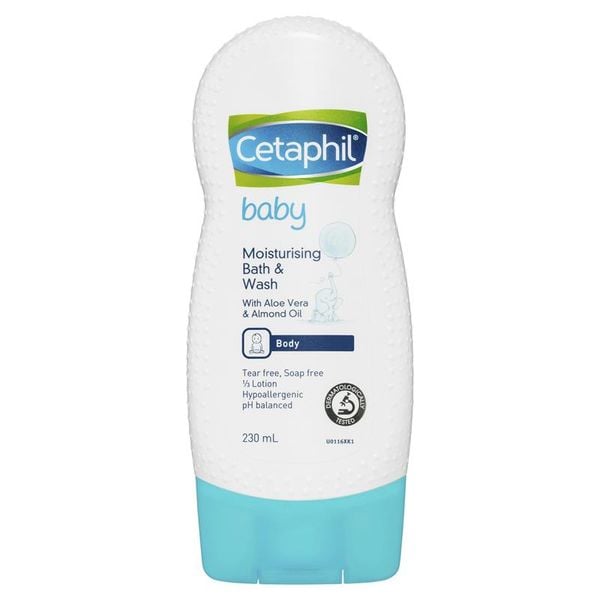 Sữa Tắm Dưỡng Ẩm Cho Bé Cetaphil Baby Moisturising Bath and Wash 230ml