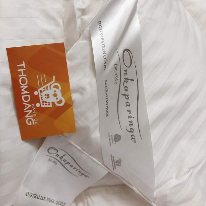 Chăn lông cừu Úc Onkaparinga Wool Quilt Queen size 210x210cm Hàng Úc