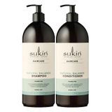 Combo Gội Xả Suôn Mượt Tóc Tự Nhiên Sukin Natural Balance Shampoo 1 lít & Dầu Xả Suôn Mượt Tóc Tự Nhiên 1 lít