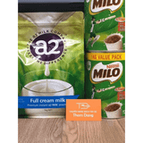 Combo sữa tươi A2 kết hợp Milo Úc ngon tuyệt