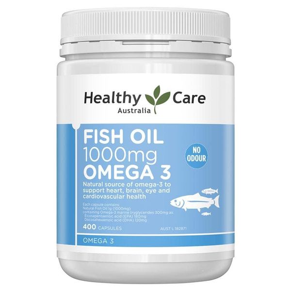 Dầu cá Healthy Care Fish Oil 1000mg Omega 3 400 Viên
